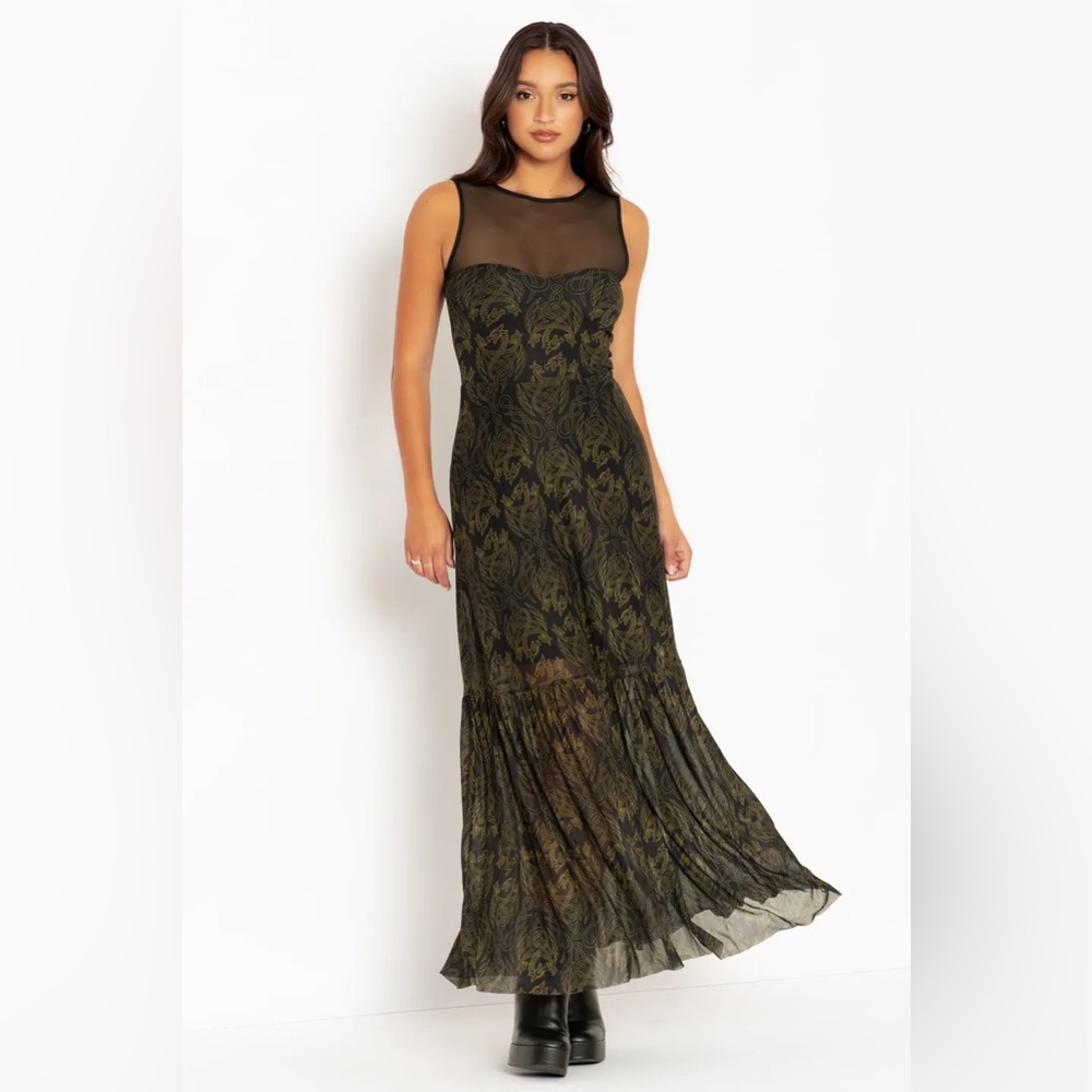 BLACKMILK House of the Dragon Sweetheart MAXI DRESS! GOT Targaryen Fire & Blood